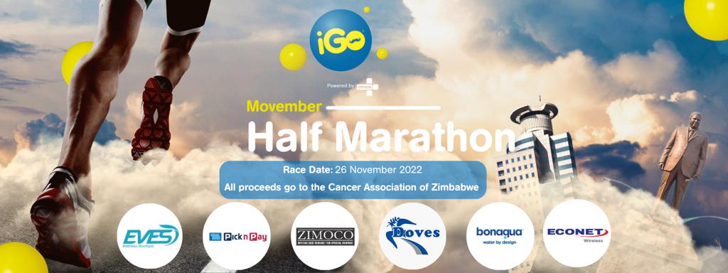 iGo Movember Half Marathon (PHYSICAL RUN) Banner